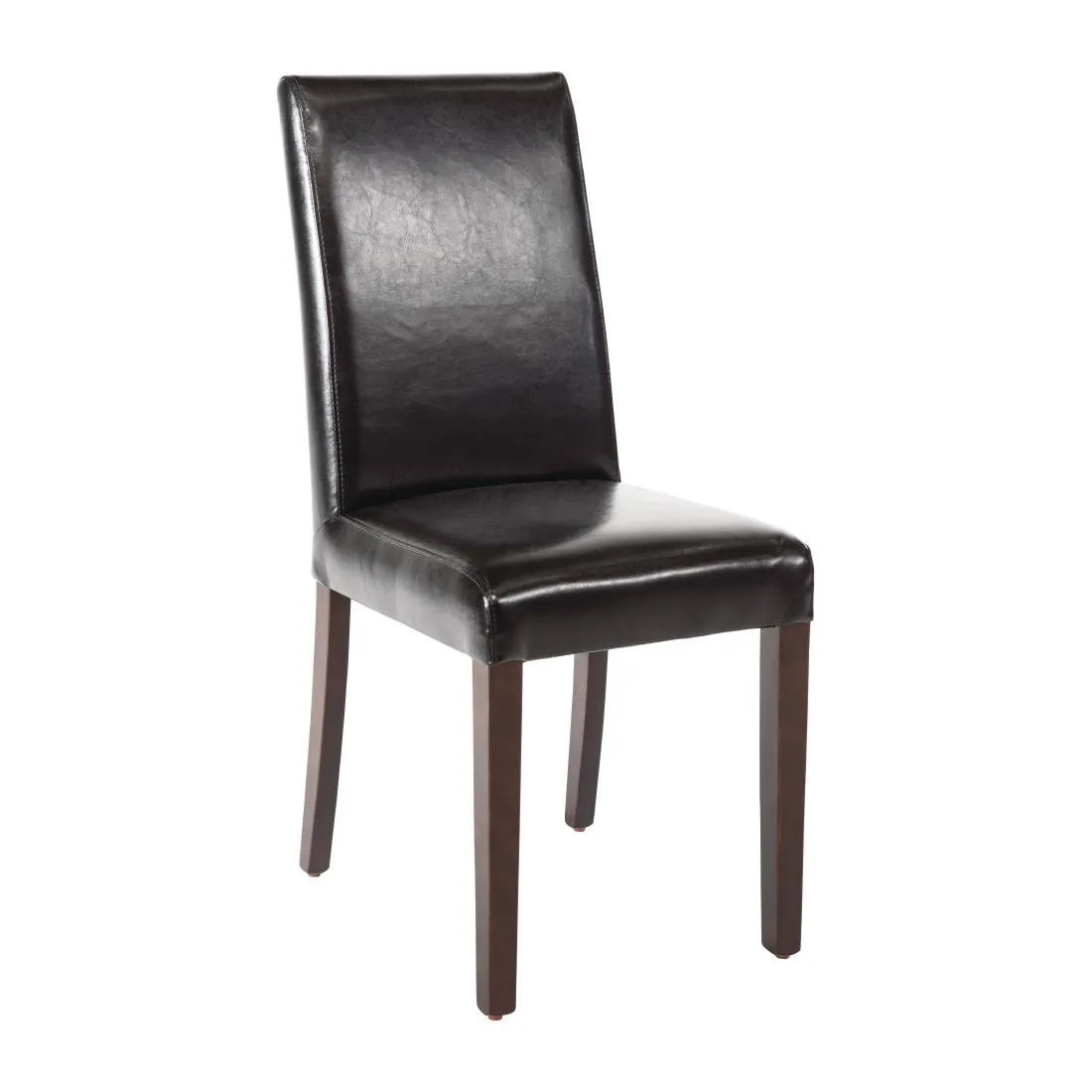 Sedie in similpelle nera - Set di 2