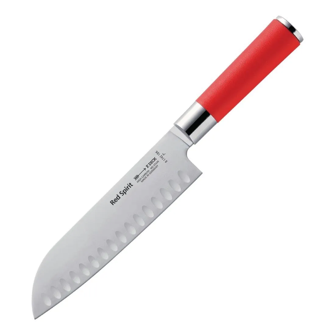 Coltello Santoku alveolato Red Spirit - 180mm