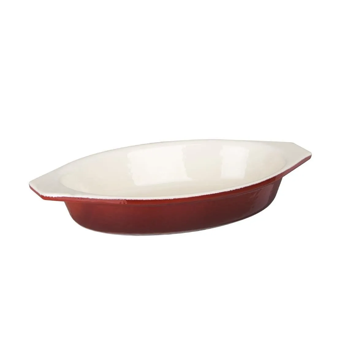 Piatto da forno ovale rosso - 650 ml