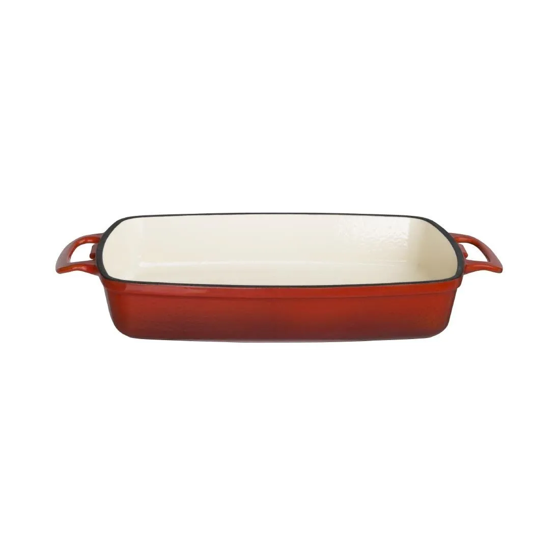 Piatto in ghisa rettangolare rosso - 2,8L