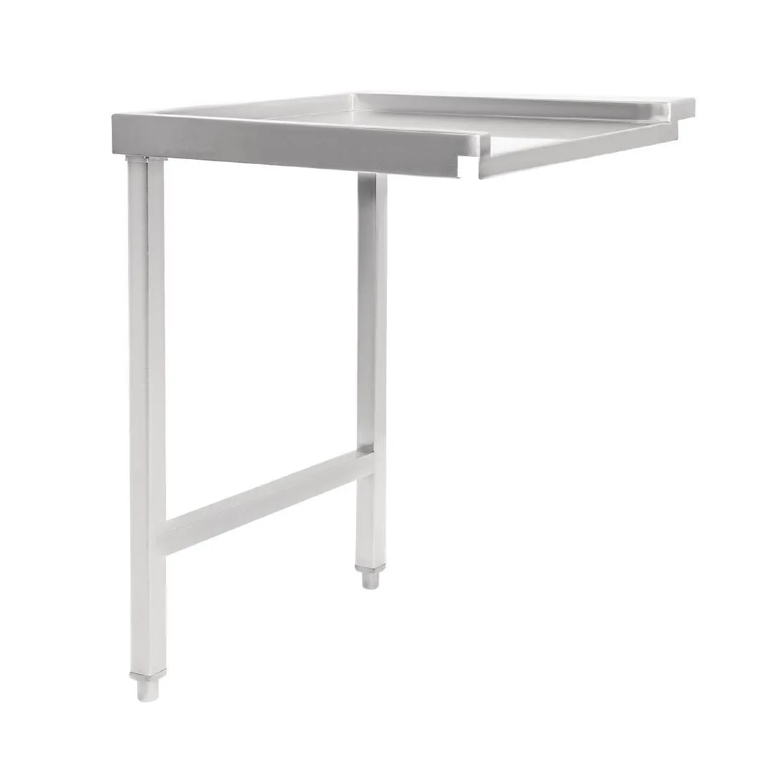 Tavolo di scarico sinistro per lavastoviglie a cappuccio - L 600mm