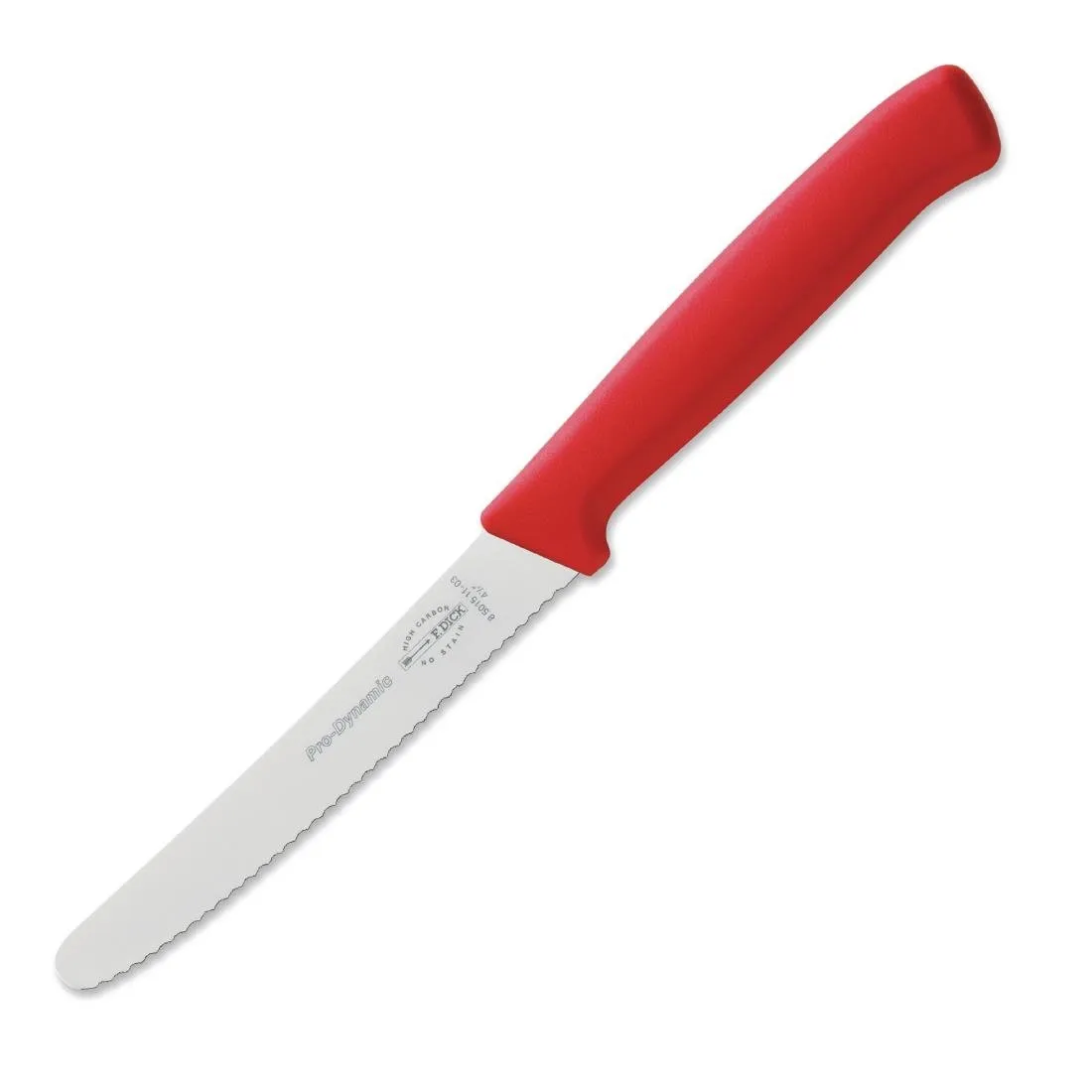 Coltello Universale Dentato Pro Dynamic Rosso - L 110mm