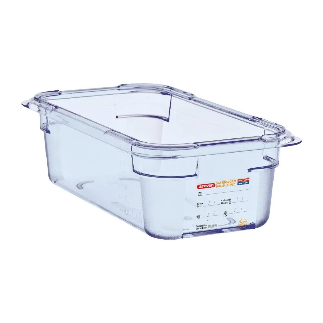 Scatola ermetica blu ABS - GN 1/3 100 mm