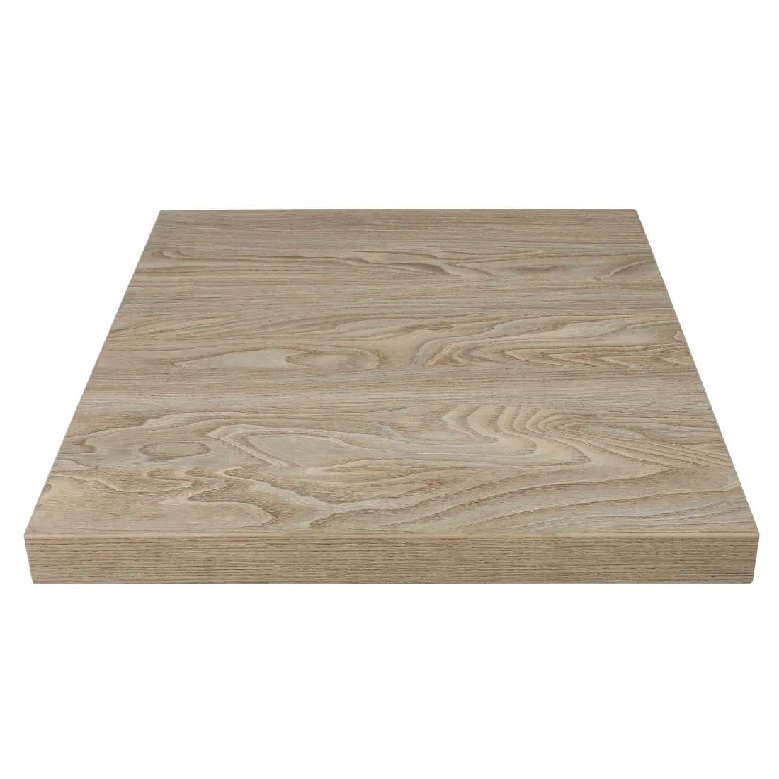 Piatto Tavolo Quadrato Effetto Legno Chiaro - L 600mm