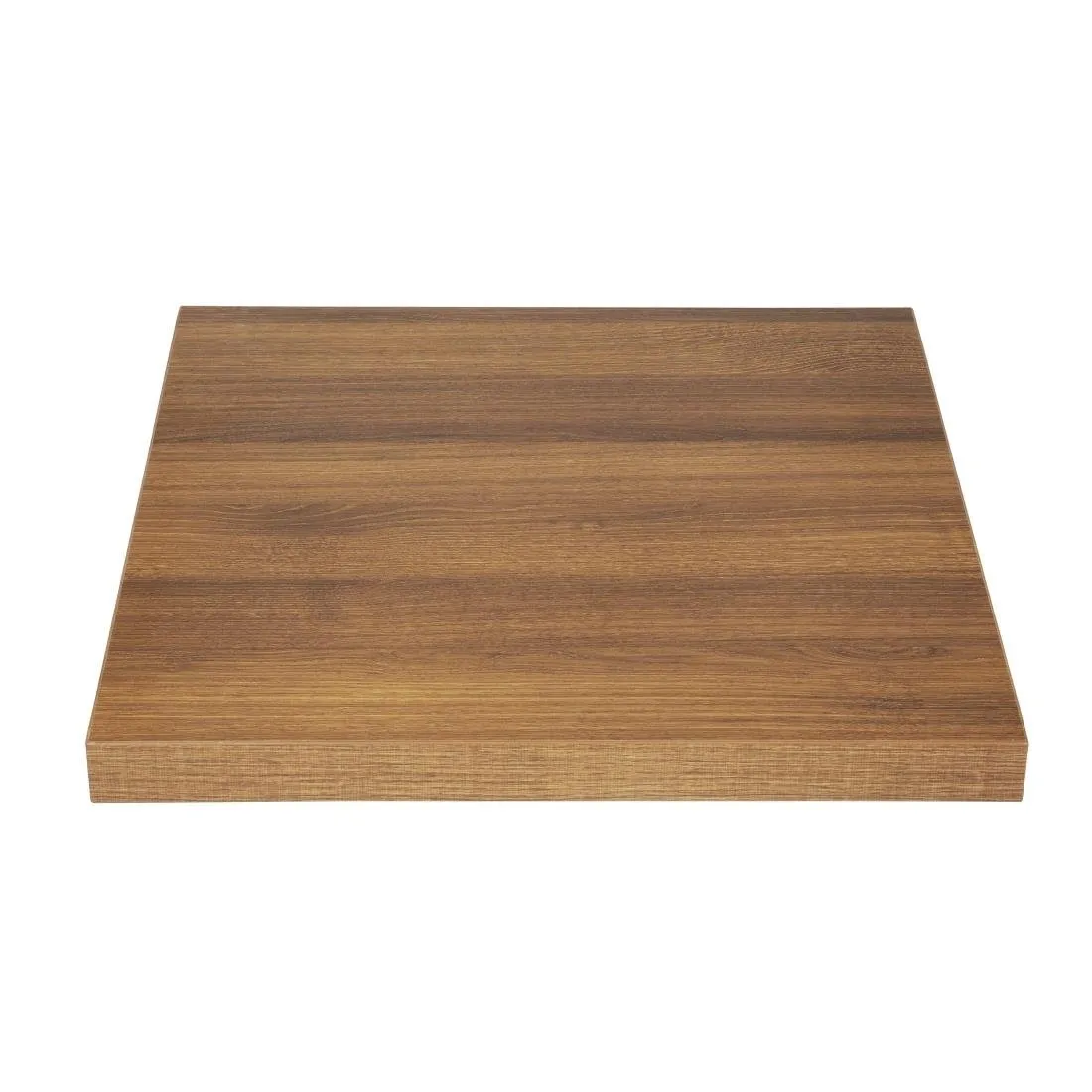 Piatto Tavolo Quadrato Effetto Legno Rovere Rustico - L 700mm