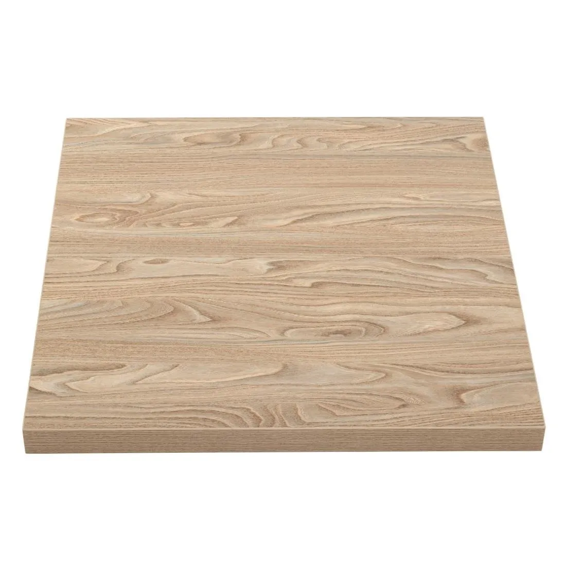 Piatto Tavolo Quadrato Effetto Legno Chiaro - 700 mm