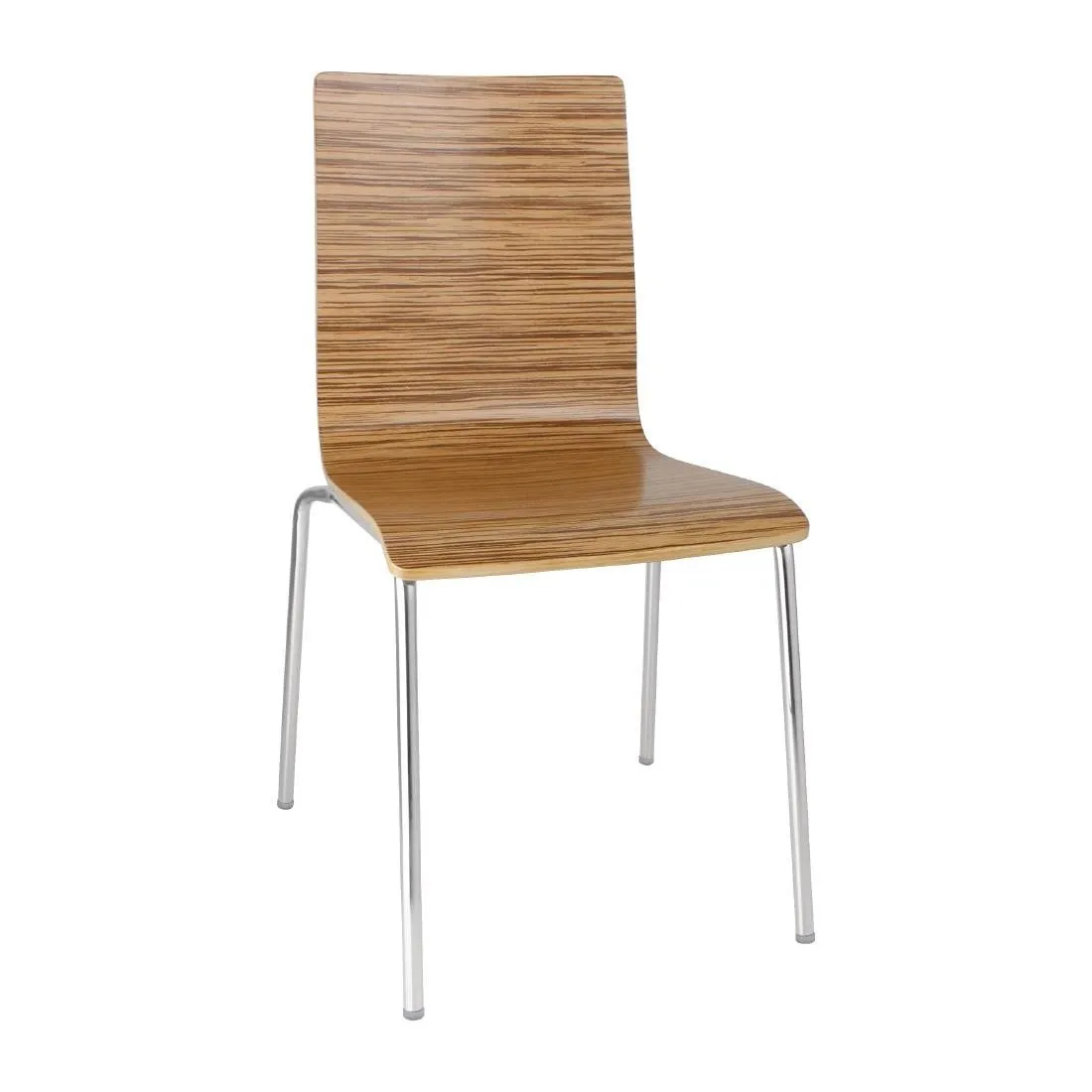 Sedia Schienale Quadrato Zebrano - Set di 4