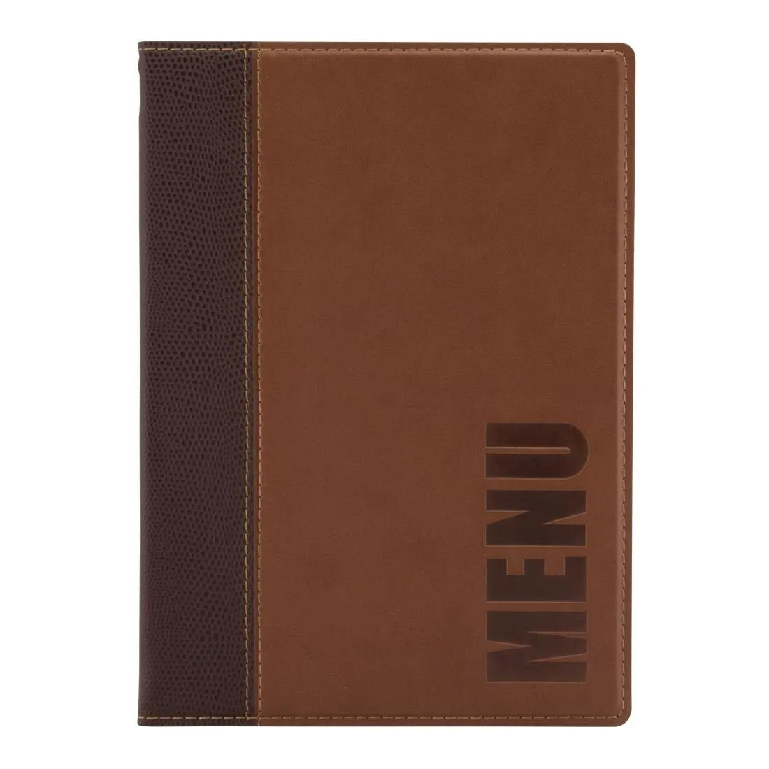 Proteggi-menu contemporaneo A5 marrone chiaro