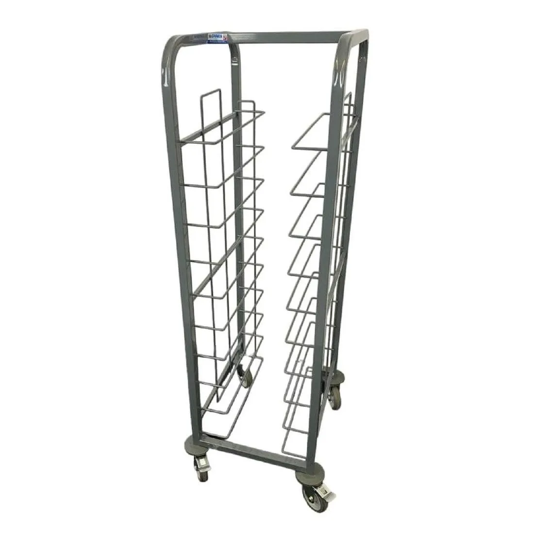 Carrello di Sgombero in Acciaio 10 Livelli