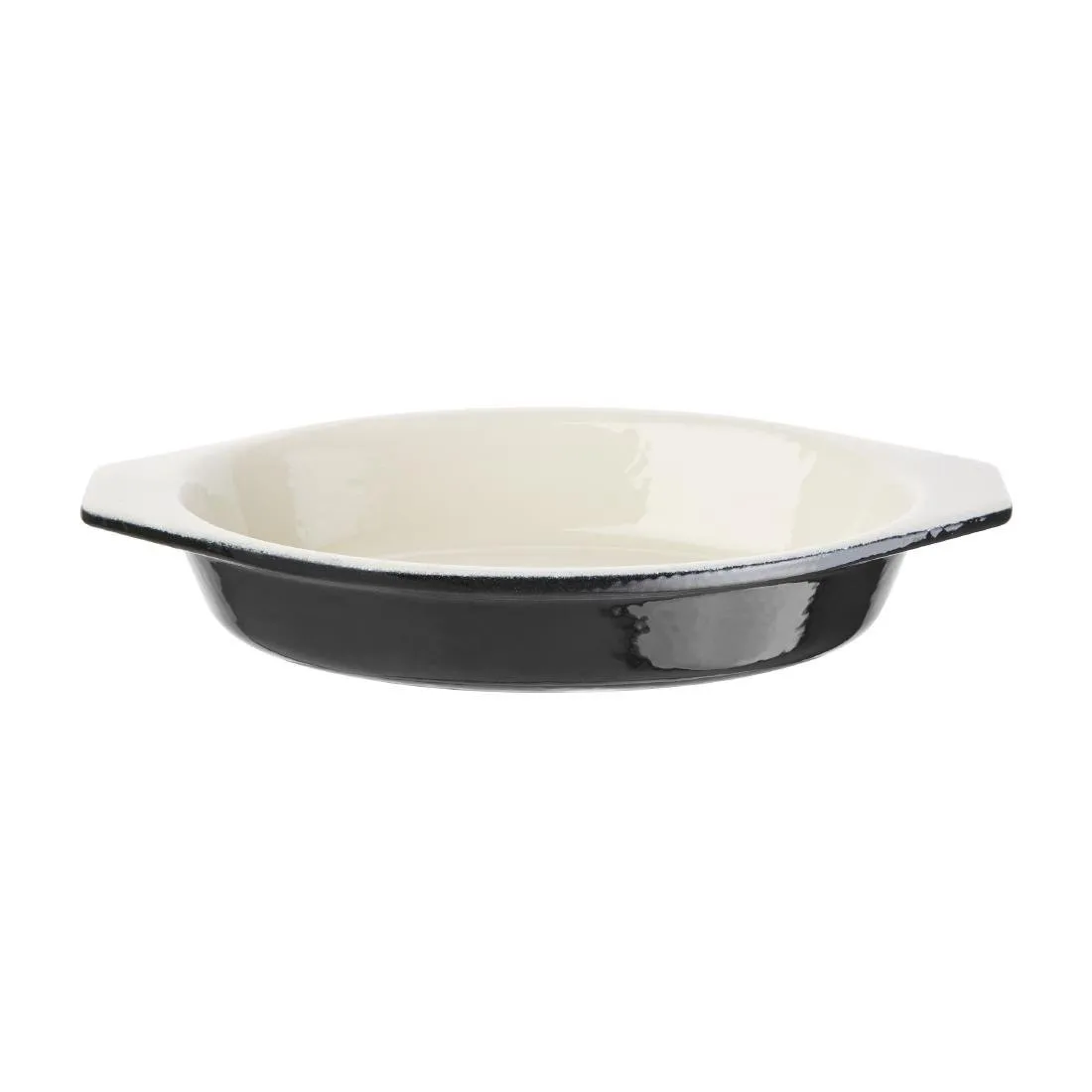 Piatto da gratin ovale nero - 650 ml
