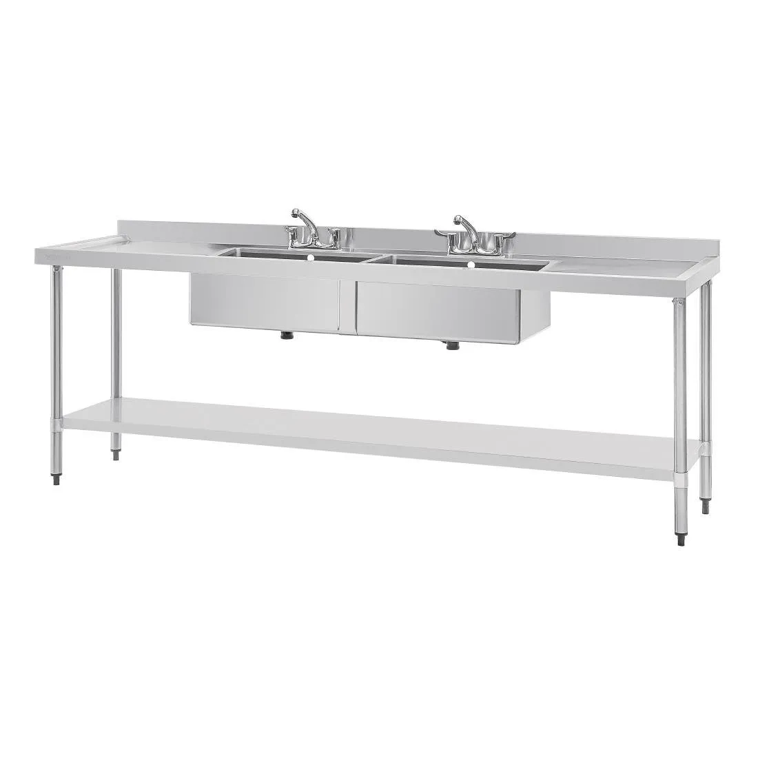 Lavello in Acciaio Inox - L 2400 x P 600 mm
