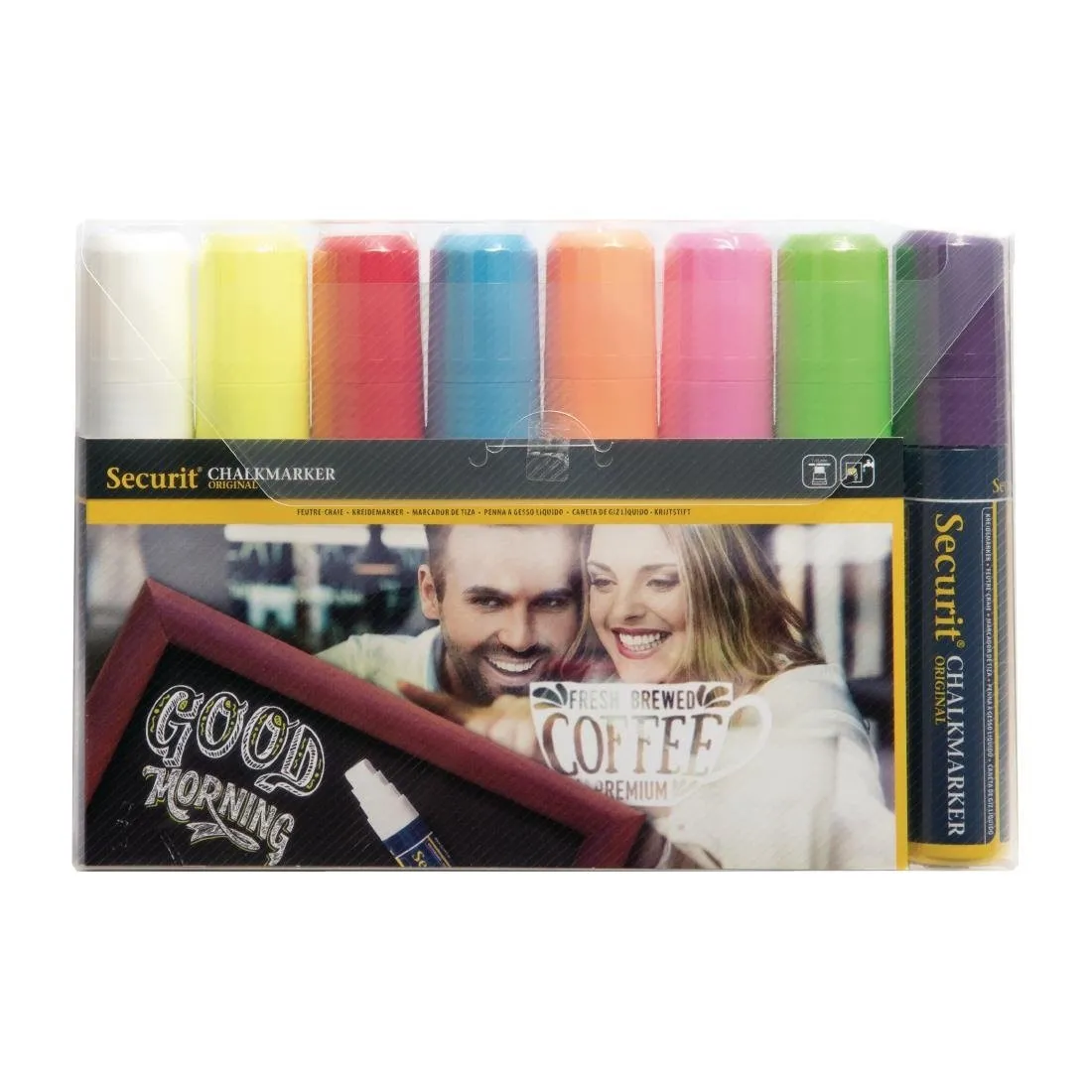 Set di 8 pennarelli gesso: 7 x 15 mm