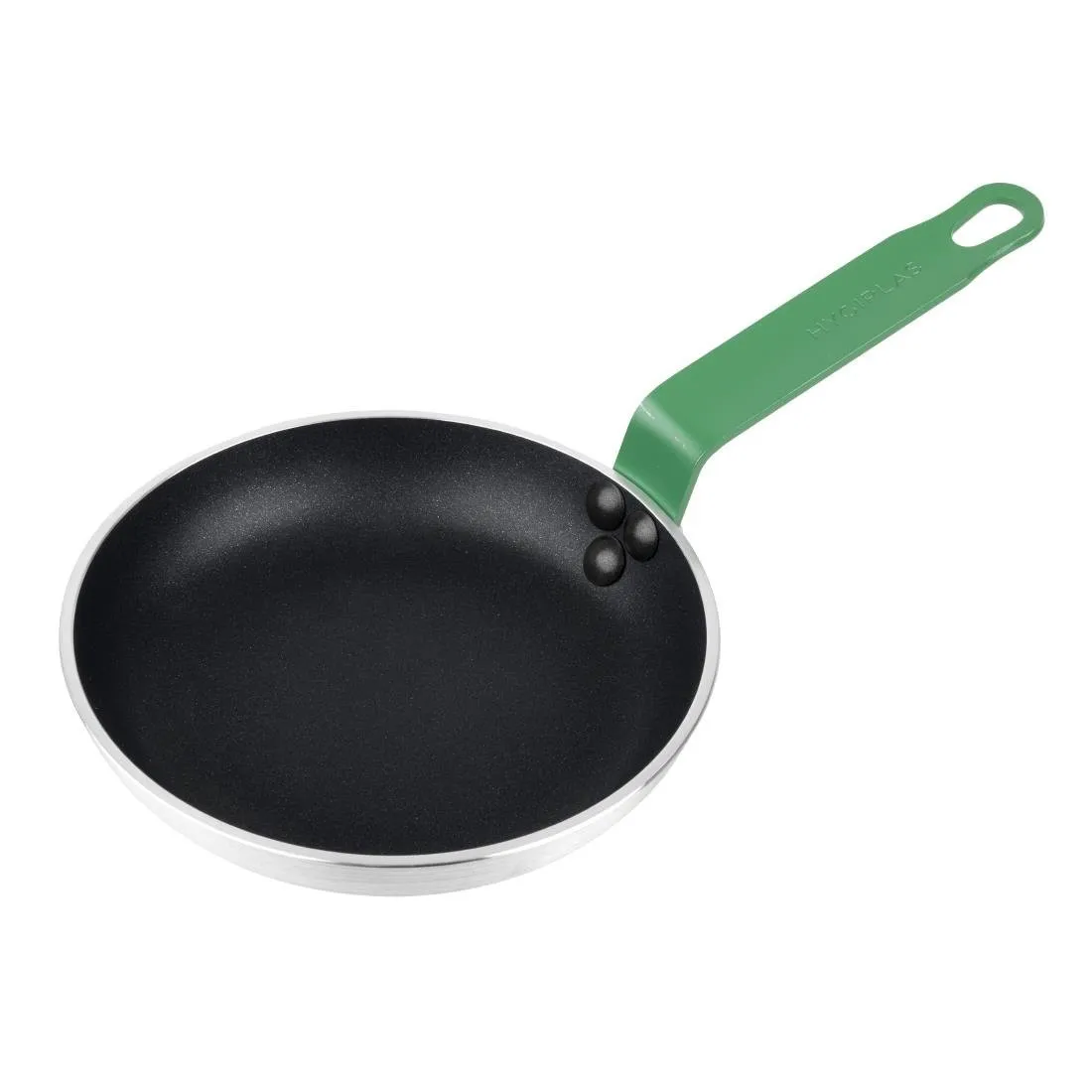 Padella in alluminio antiaderente con manico verde - Ø 200 mm