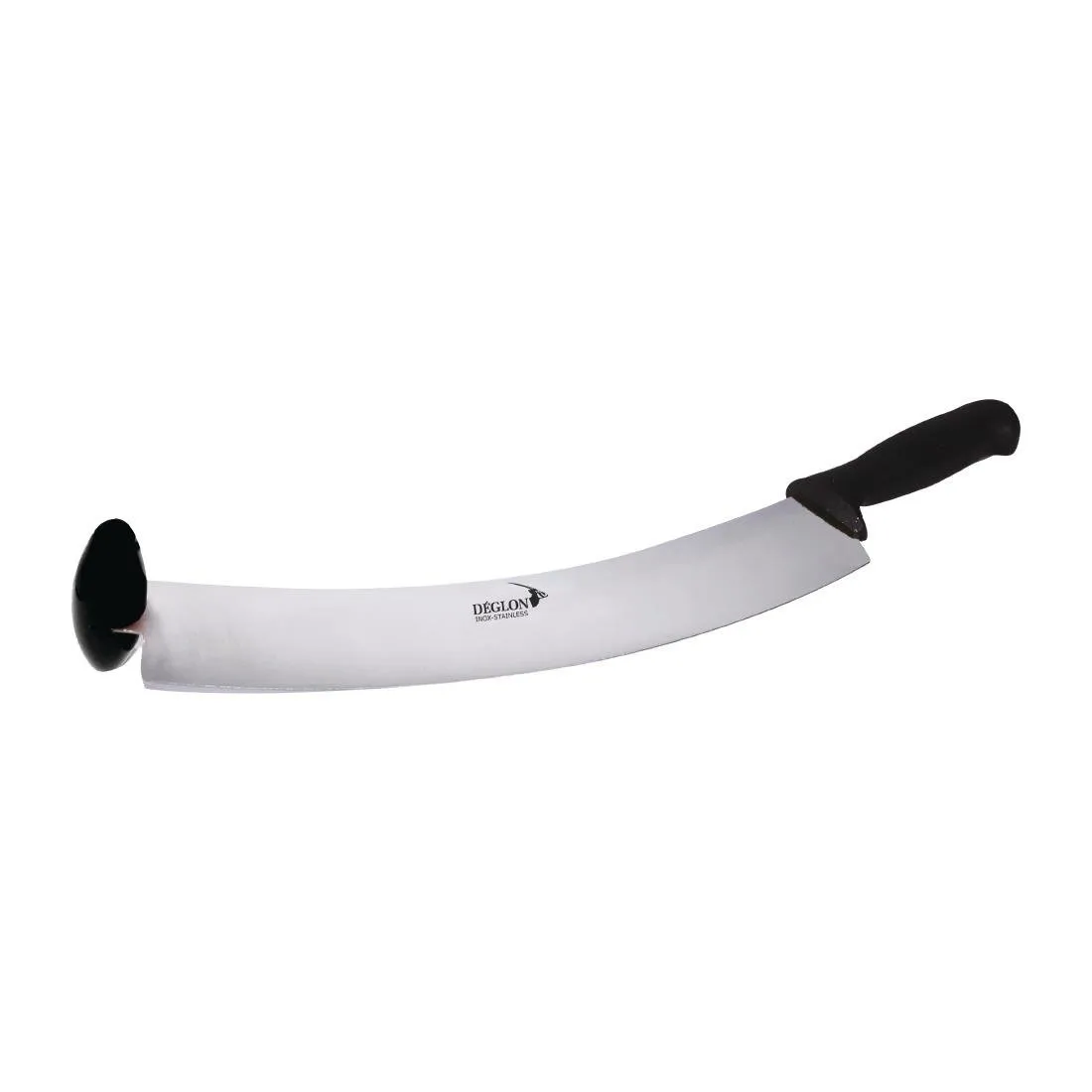 Coltello per formaggio olandese a due mani lama curva 38 cm