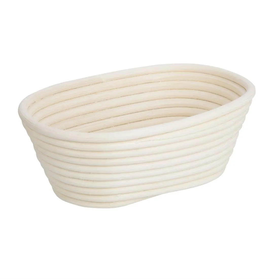 Cesto di fermentazione ovale in rattan 210 x 150 x 80 mm