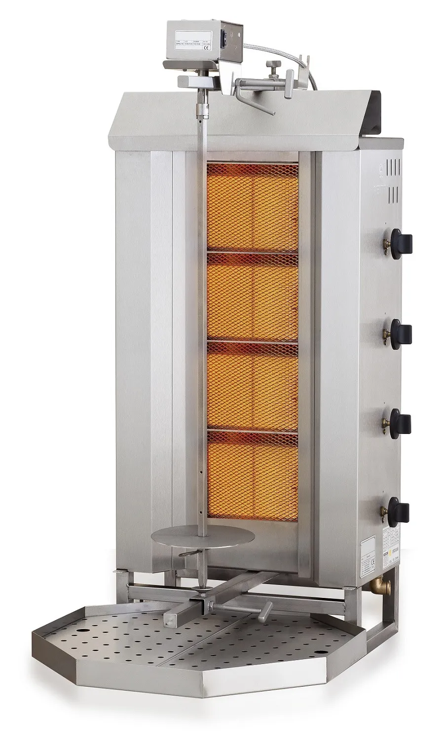 Grill Kebab a Gas - 4 Zone di Riscaldamento