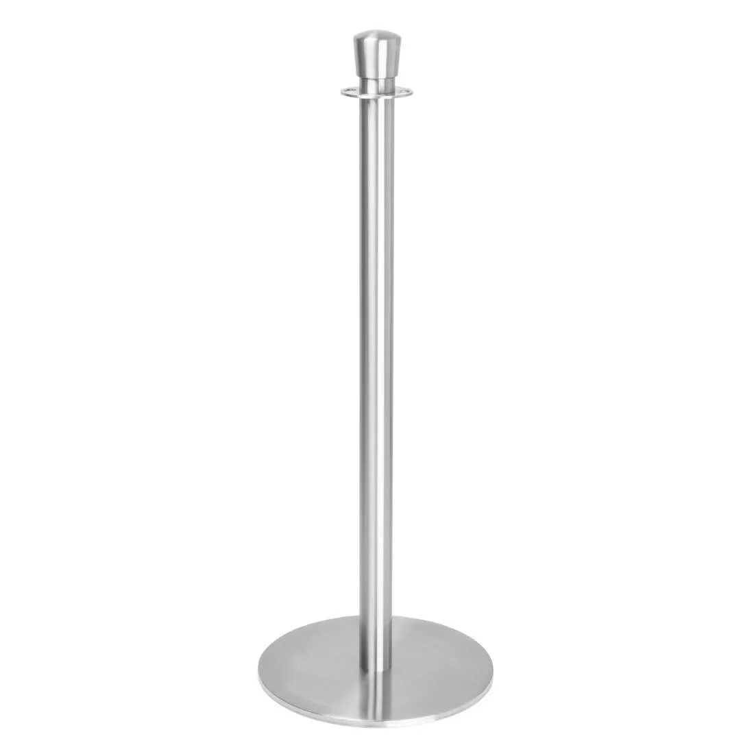 Colonnina Segnapercorso Base Piatta Inox Spazzolato - Confezione da 2