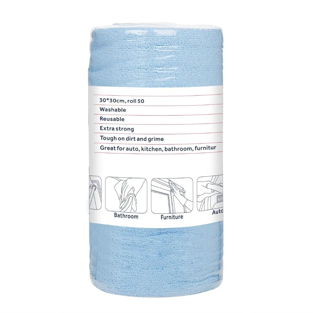 Panno in Microfibra Blu - 300 x 300 mm - 50 Fogli
