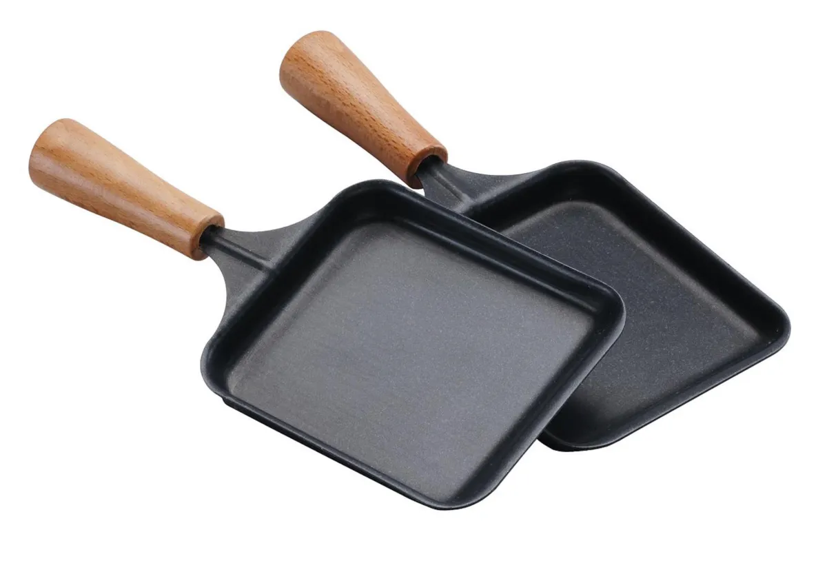 Piastra rettangolare in legno per raclette