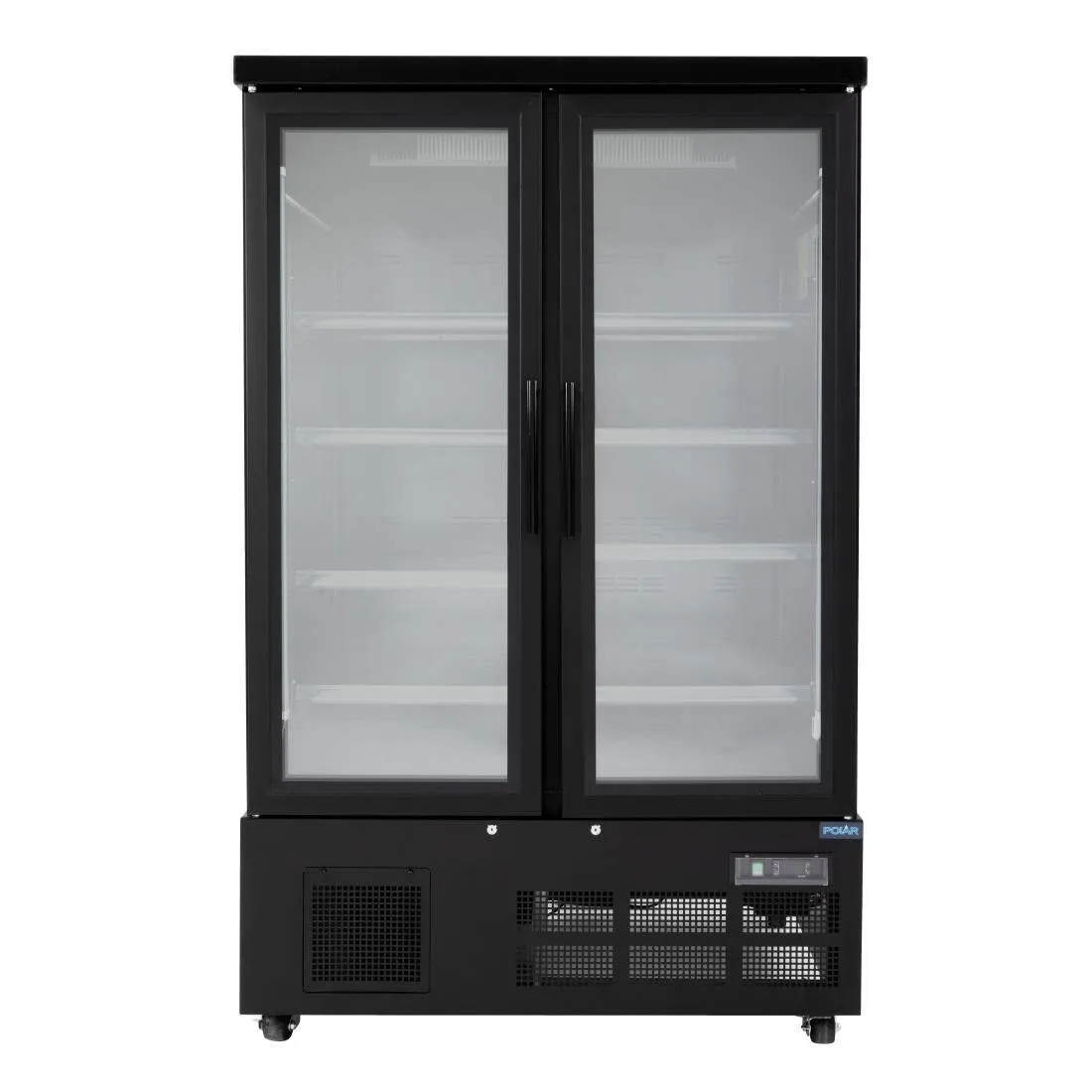 Vetrina Refrigerata a 2 Porte - 744 L - Positiva Nera