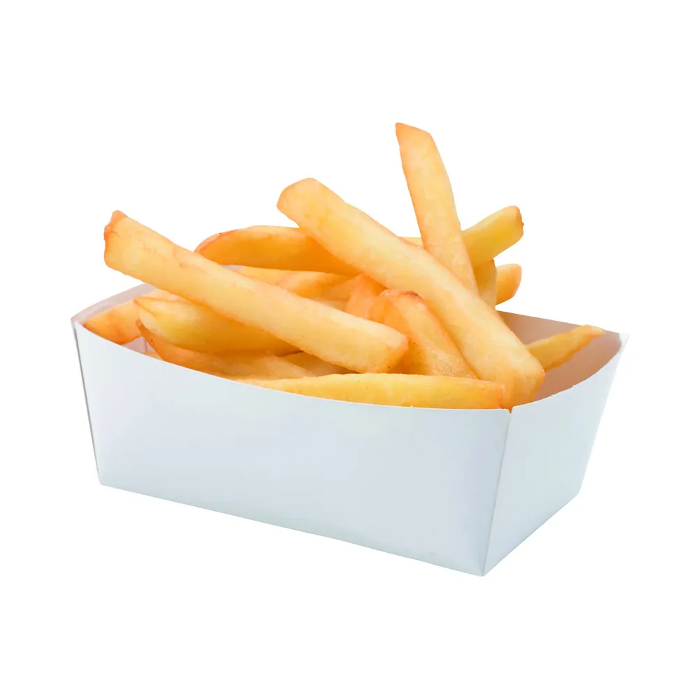 Vaschetta per Patatine Fritte in Cartone - L 100 x P 60 mm - Lotto di 250