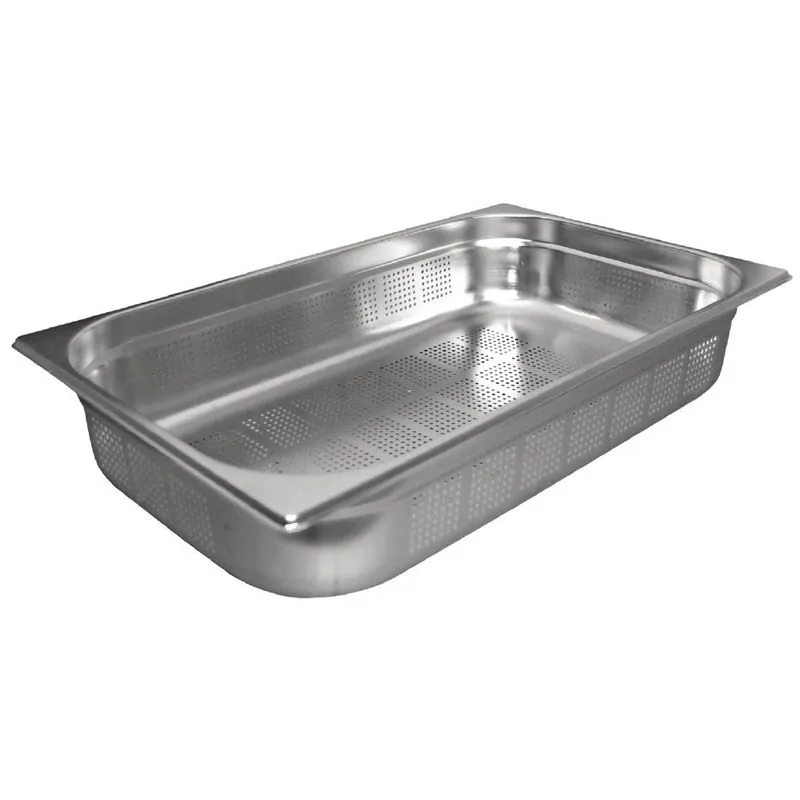 Bacinella Gastronorm GN 1/1 Inox Forata - Profondità 200 mm - 28 L