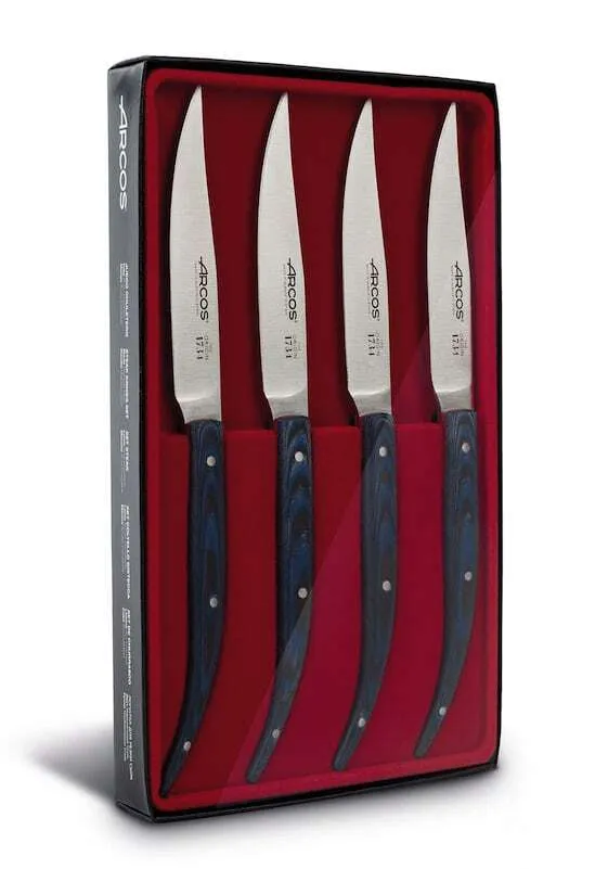 Set di coltelli da bistecca da 11 cm - Micarta Blu