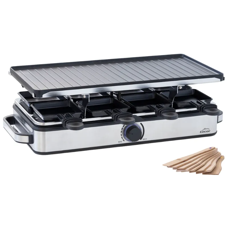 Apparecchio per Raclette e Grill - 8 Padelline
