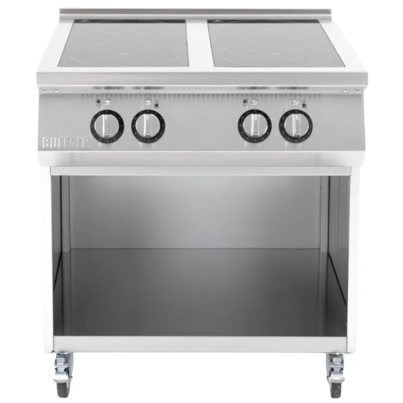 Piastra a Induzione a 4 Fuochi con Basamento - 400 V