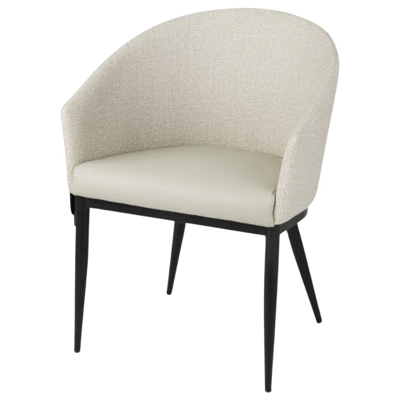 Poltrone Meridian in Ecru - Set di 2