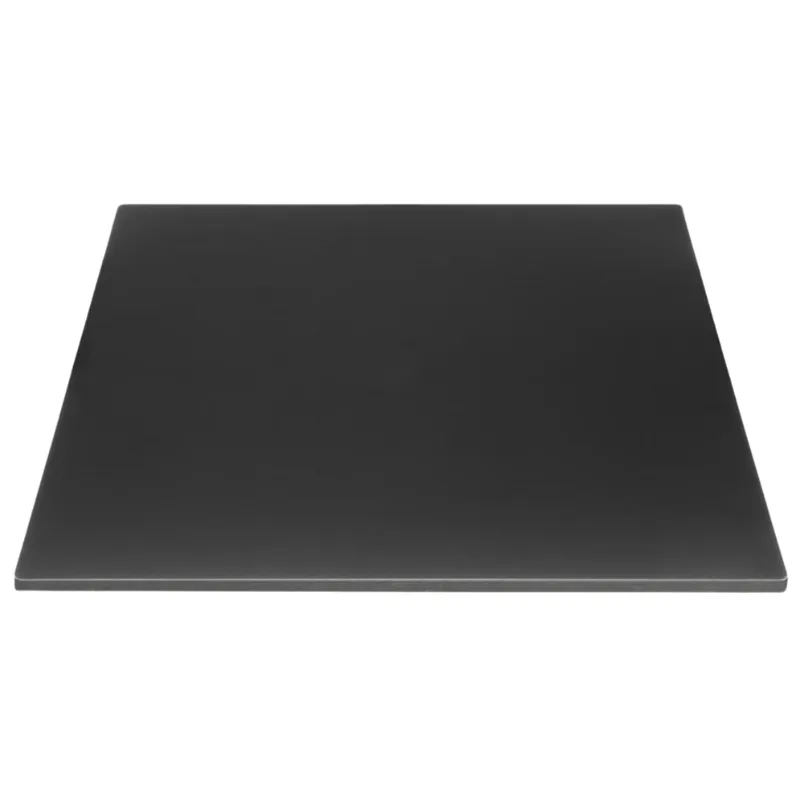 Piano del Tavolo Quadrato Nero Opaco - 700 mm