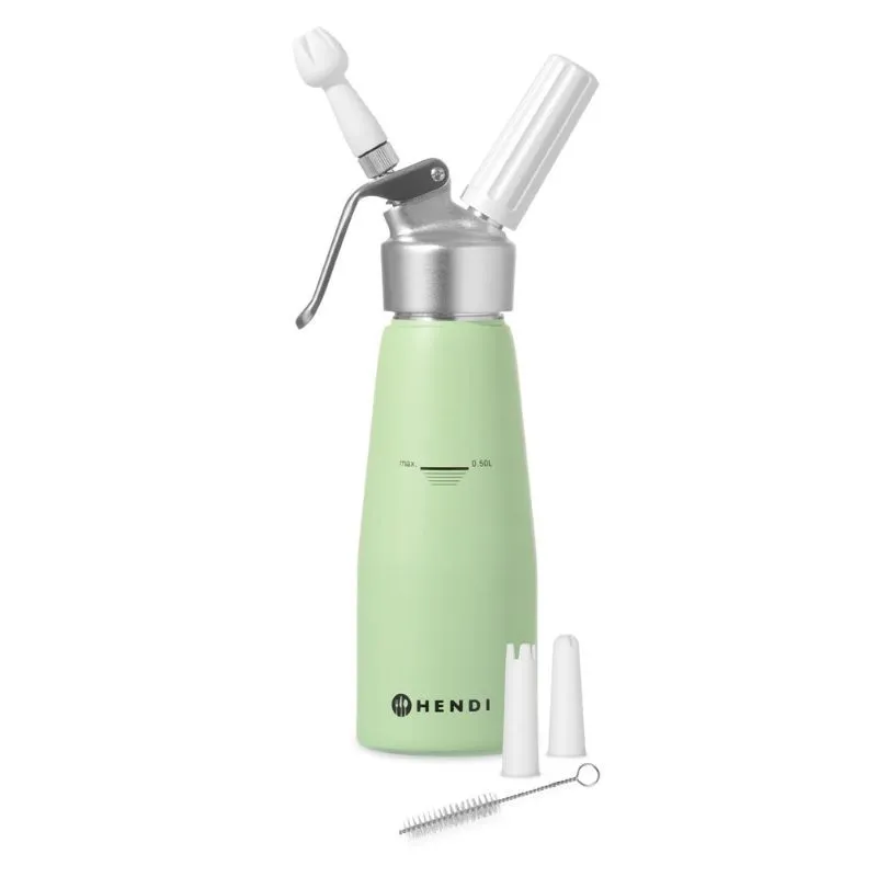 Sifone per panna montata verde - 0,5 L