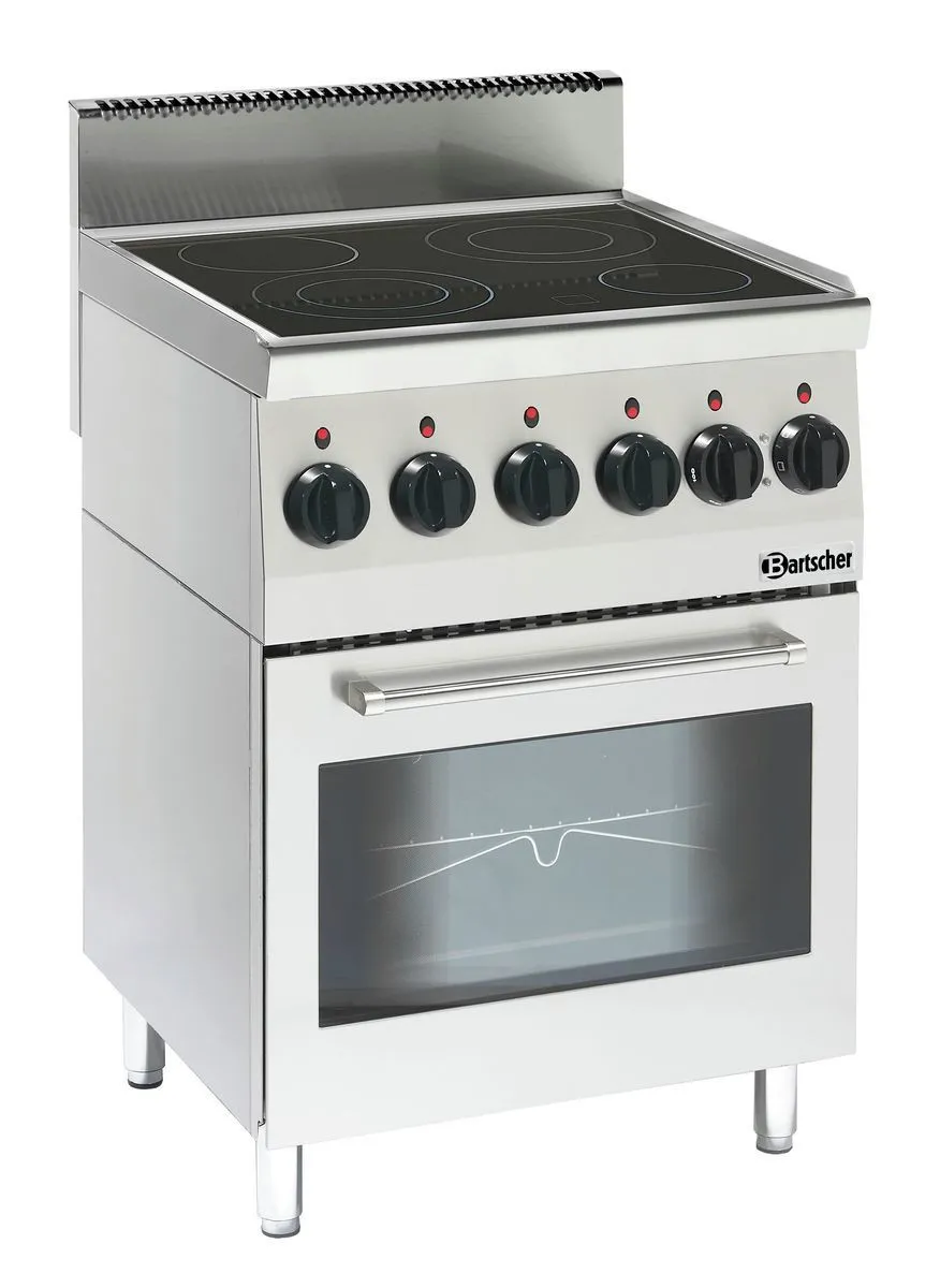 Fornello Elettrico 4 Fuochi Vetroceramica - Serie 600