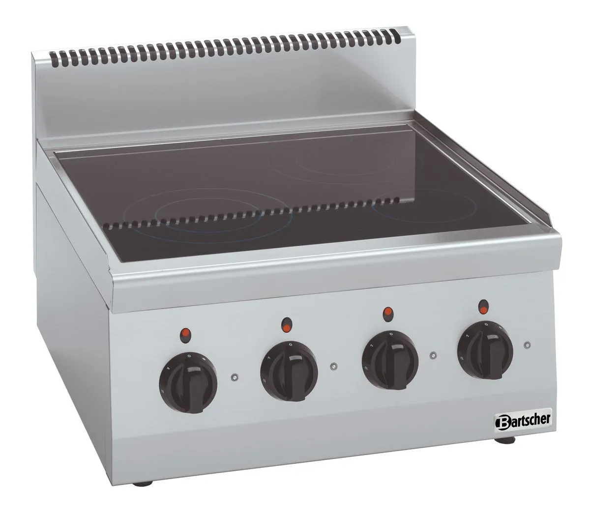 Fornello Elettrico da Appoggio 4 Fuochi Vetroceramica - Serie 600