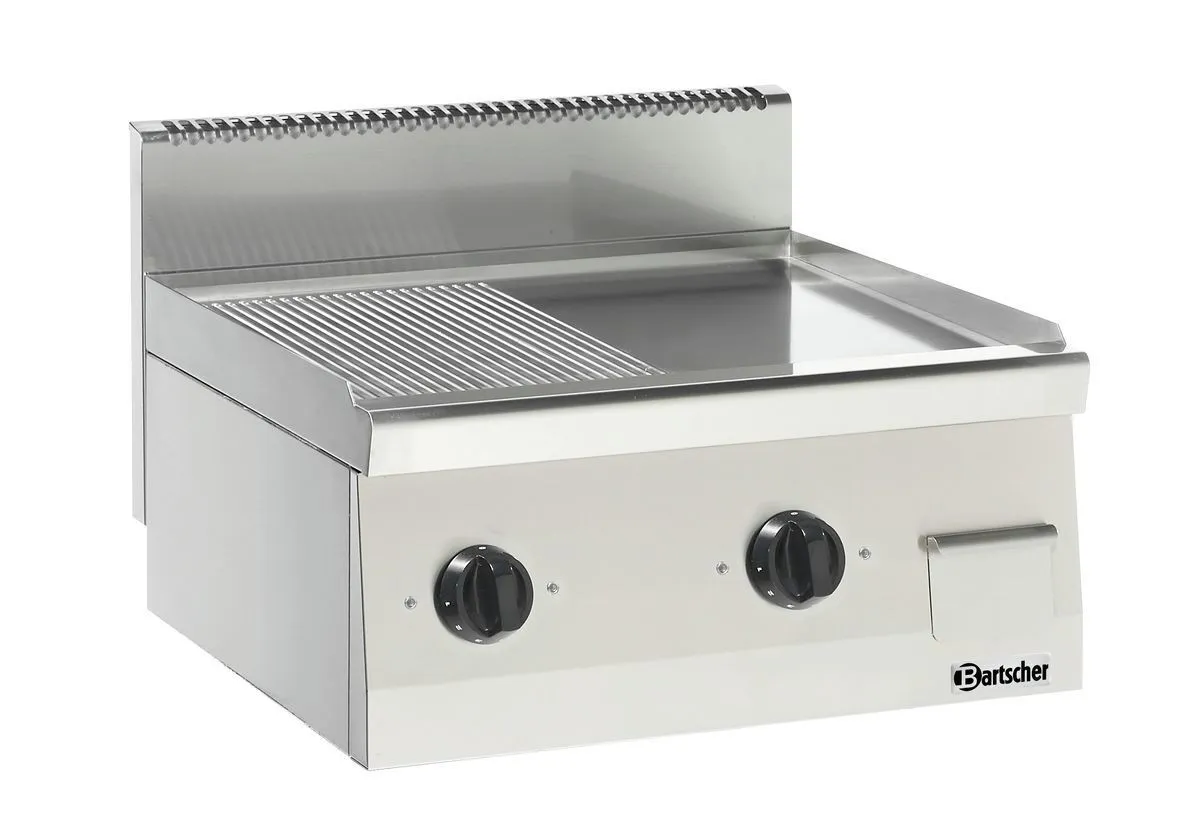 Plancha Elettrica da Appoggio Liscia e Rigata - Serie 600 - 7200 W