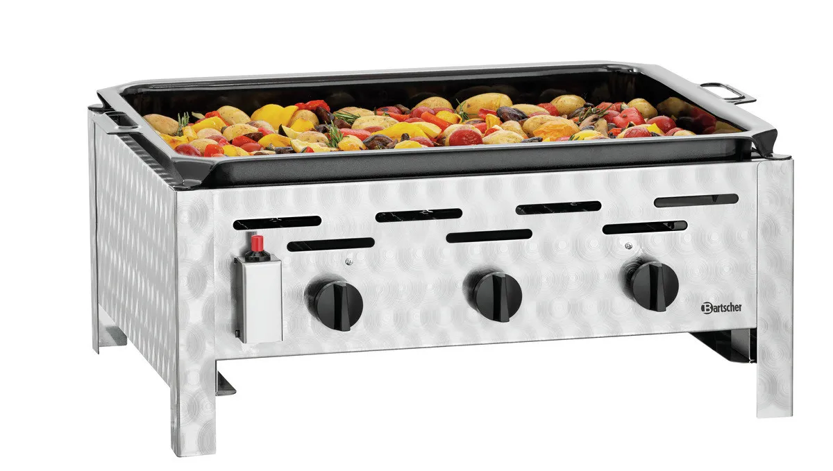 Grill Combinato a Gas - 3 Bruciatori