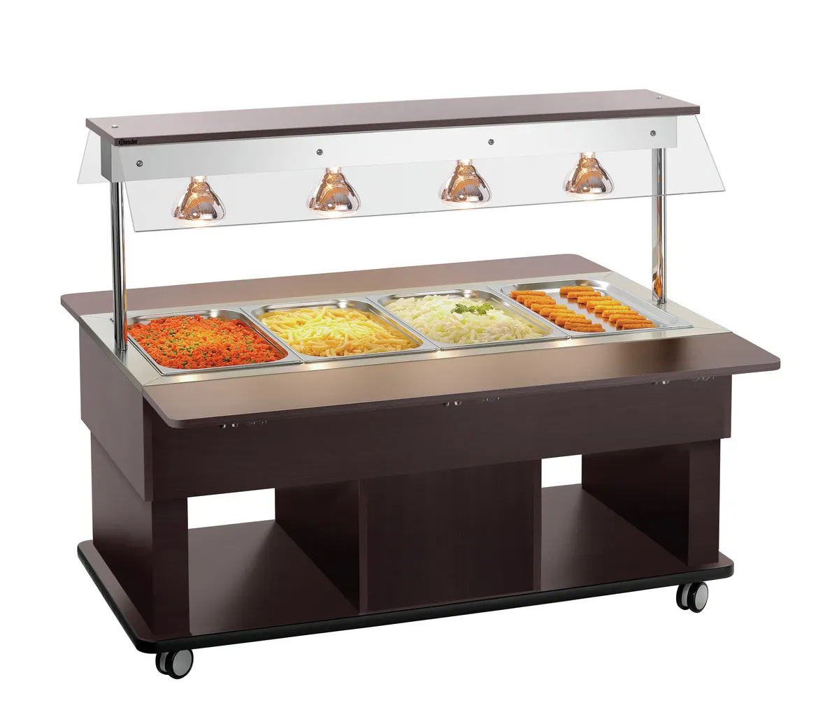 Carrello Buffet Caldo Bambino - 4 x GN 1/1