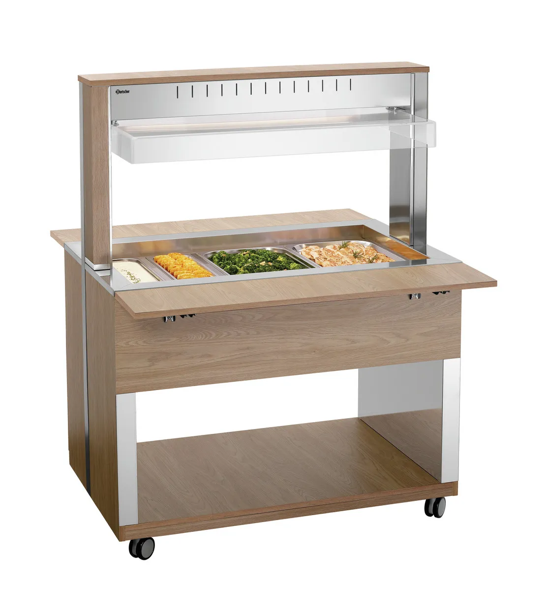 Carrello Buffet Caldo - 3 x GN 1/1