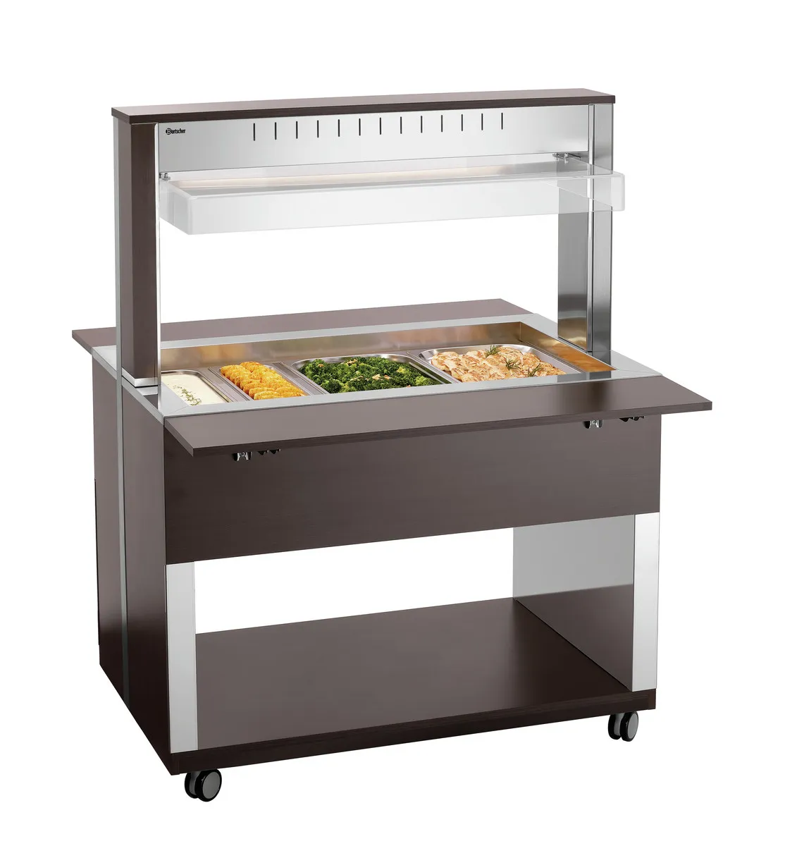 Carrello Buffet Caldo - 3 x GN 1/1