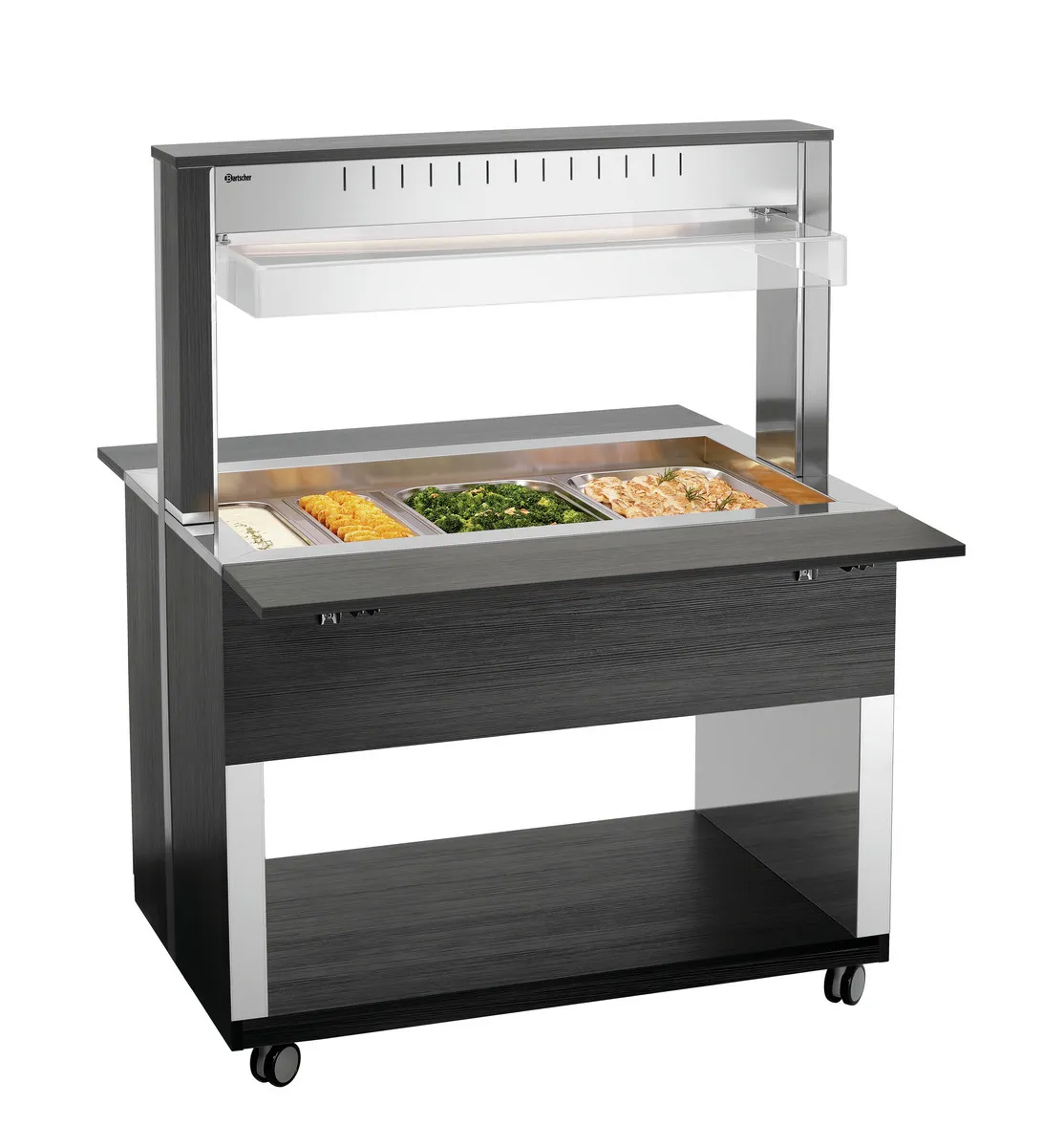 Carrello Buffet Caldo - 3 x GN 1/1