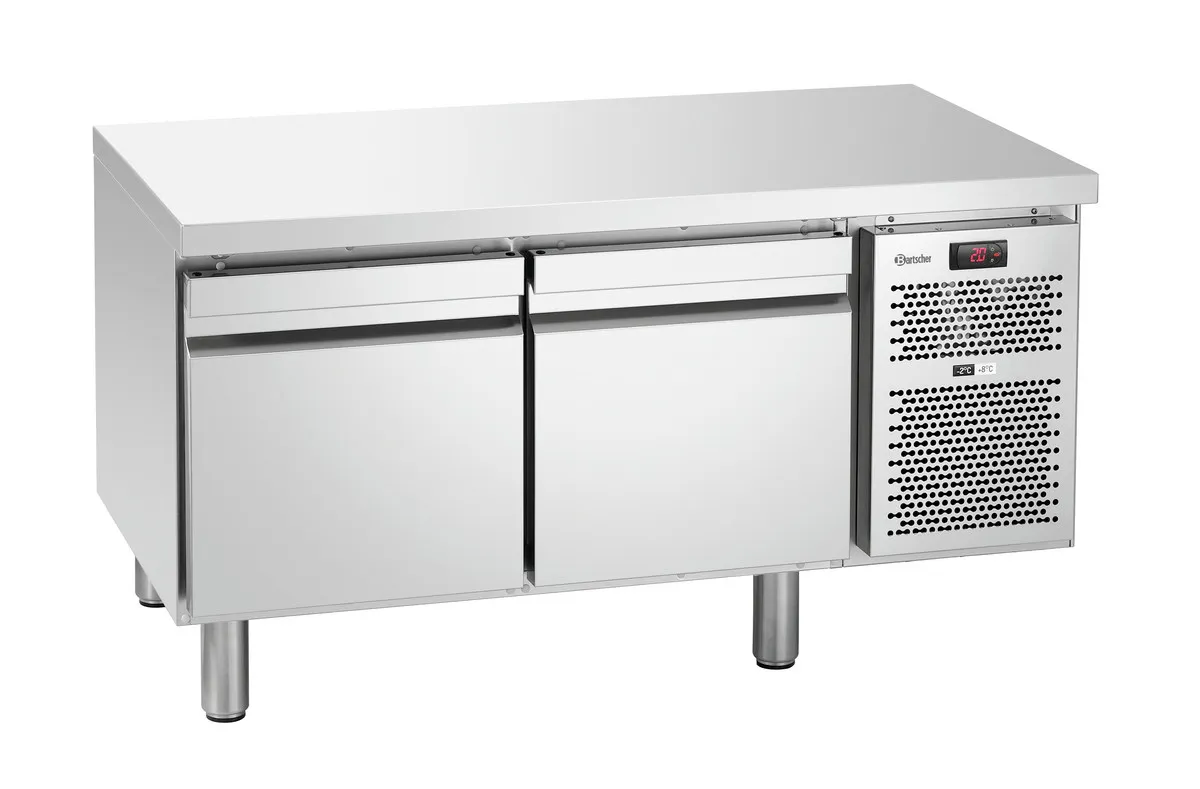 Tavolo Refrigerato Positivo 2 Porte GN 1/1 con Sottobase