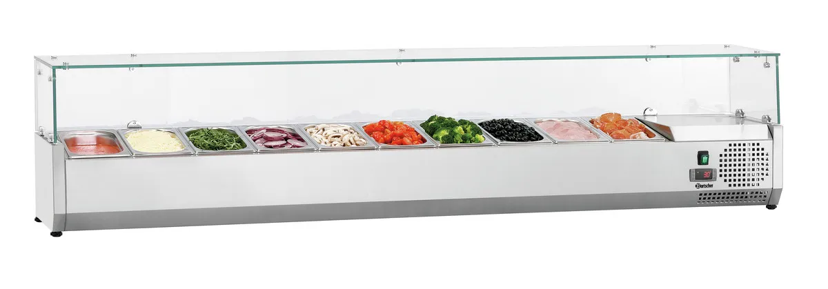 Saladette Refrigerata da Appoggio - 10 x GN 1/4