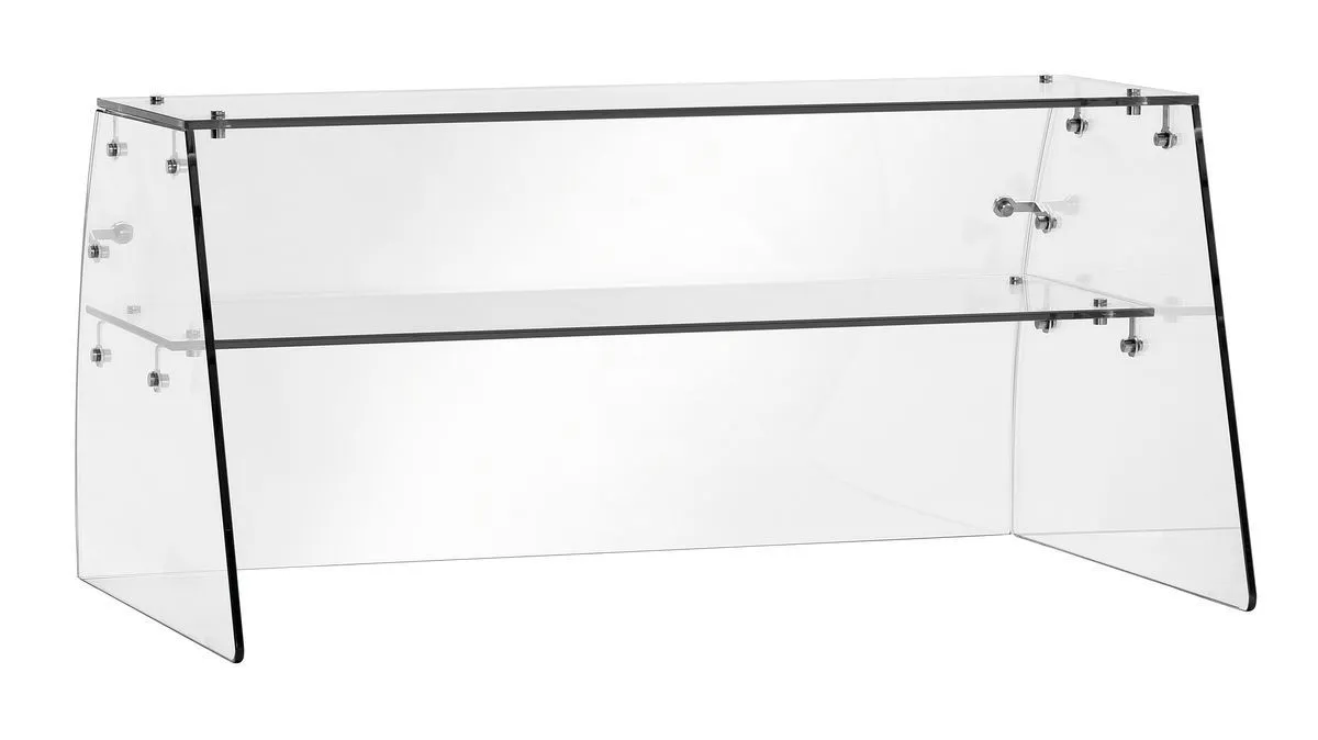 Vetrina in Vetro per Saladette Refrigerata a 2 Porte