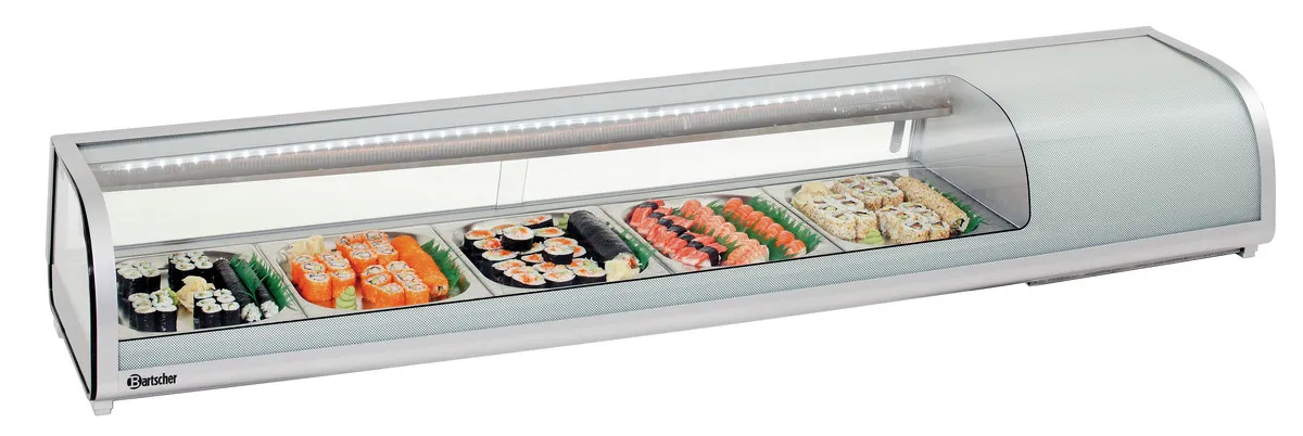 Espositore Refrigerato per Sushi - 5 x GN 1/2