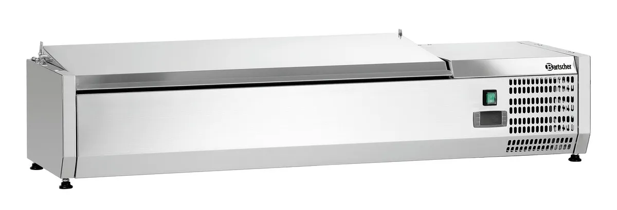 Saladette Refrigerata da Appoggio Inox - 3 x GN 1/3 + 1 x GN 1/2