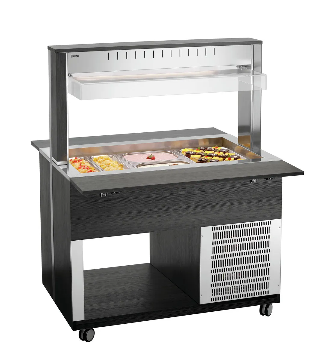 Carrello Buffet Caldo - 3 x GN 1/1
