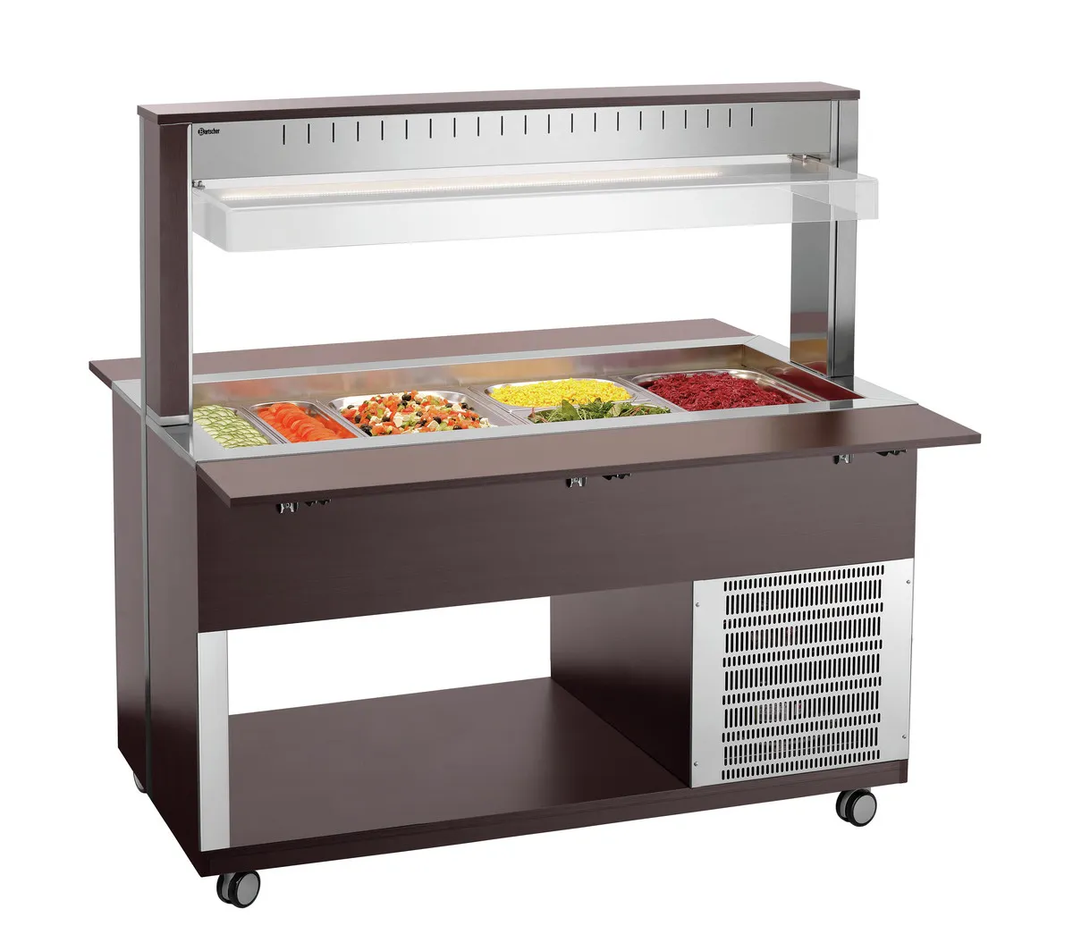 Carrello Buffet Caldo - 4 x GN 1/1