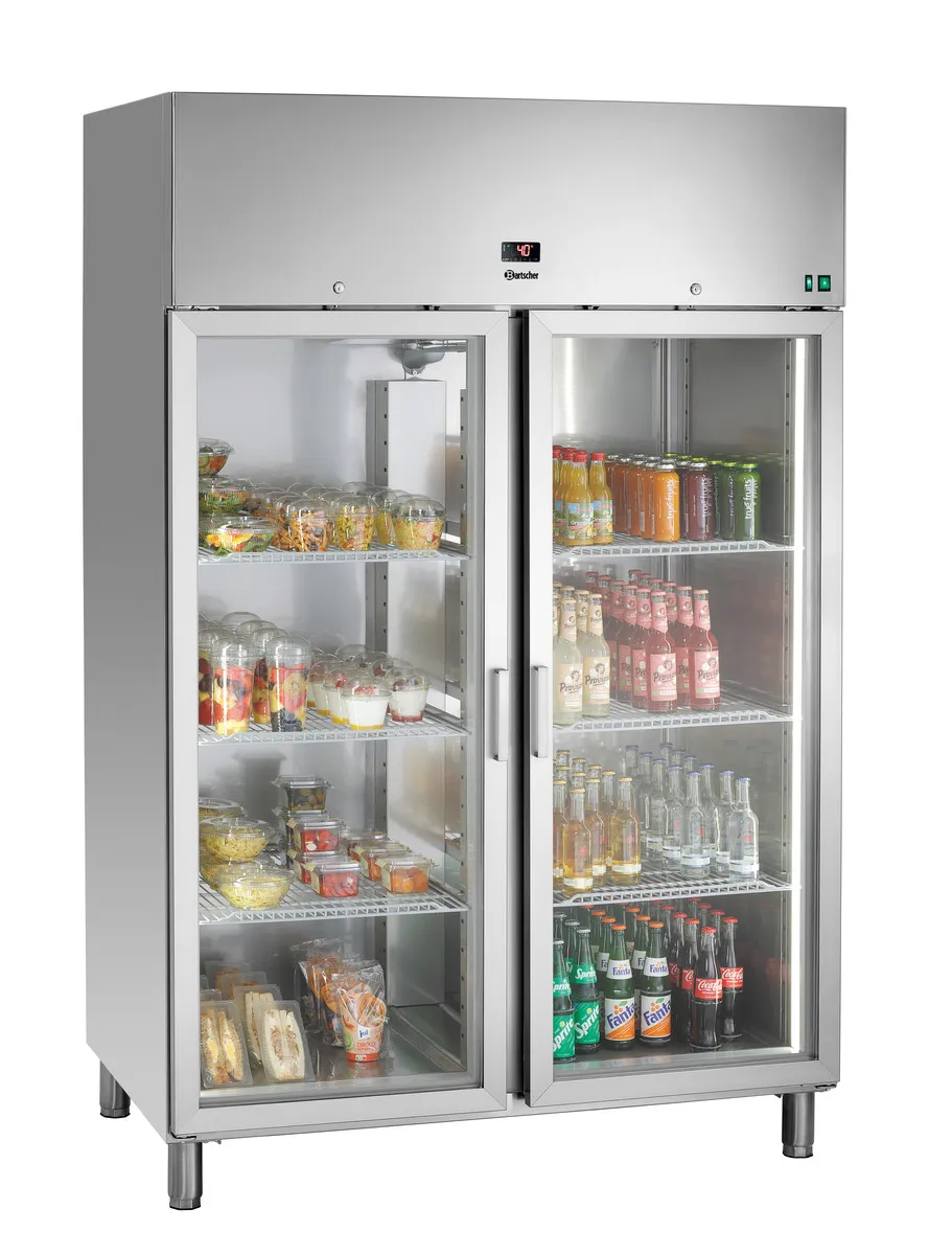 Armadio Refrigerato Positivo Vetrato Inox - 922 L