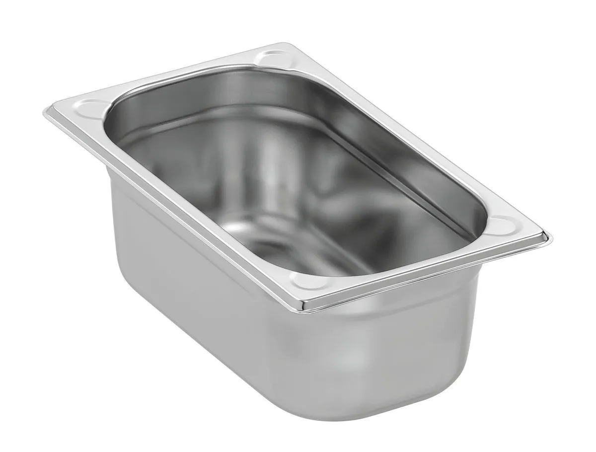 Bacinella Gastronorm GN 1/4 Basic Line - Profondità 100 mm - 2,8 L