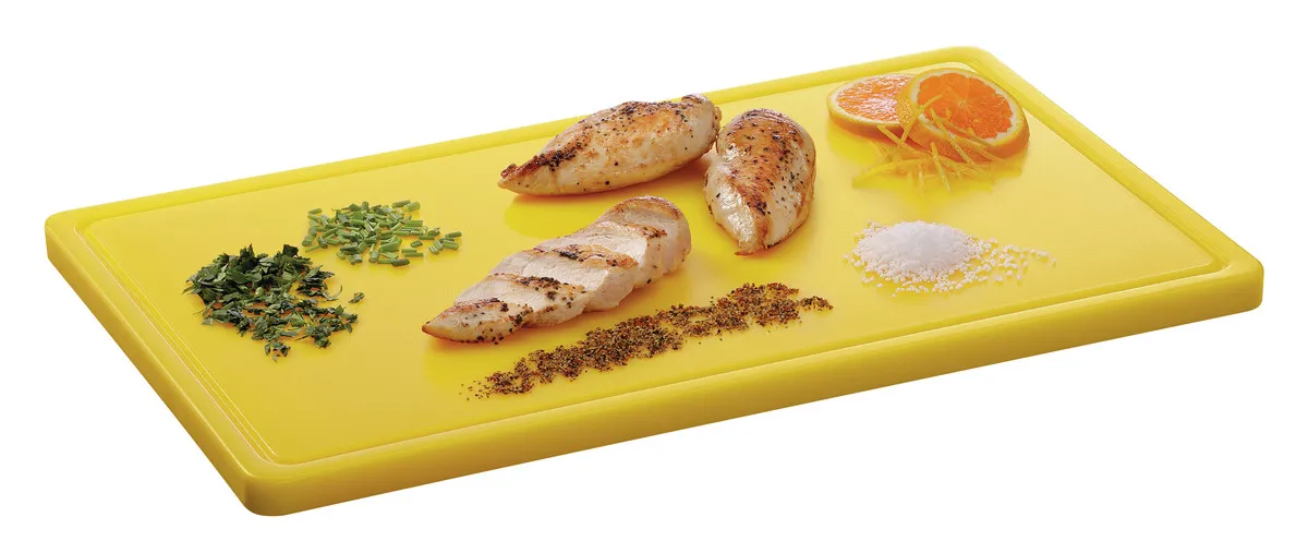 Tagliere 530 x 325 mm - Giallo - 20 mm di Spessore